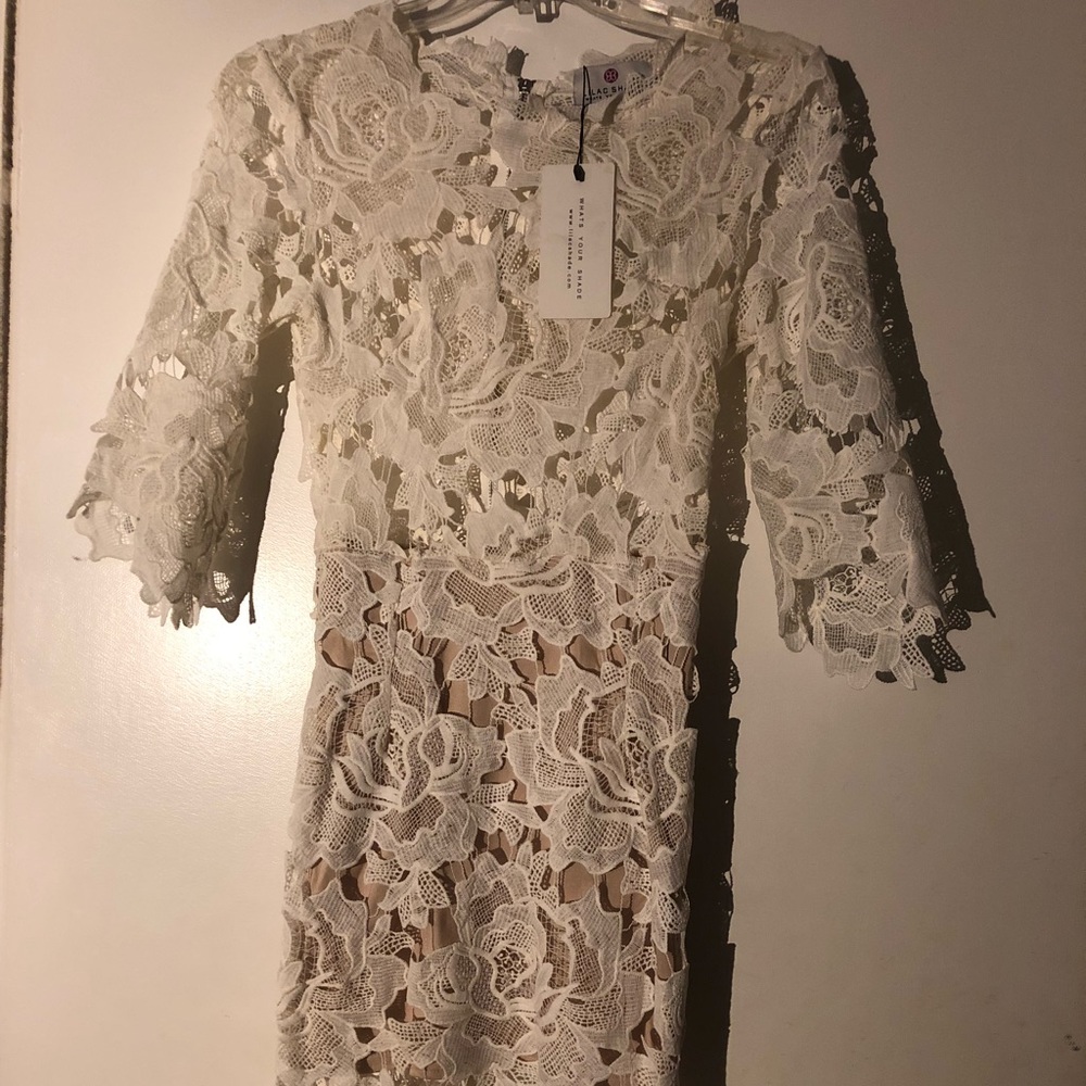 White Mini Dress from Lilac Shade